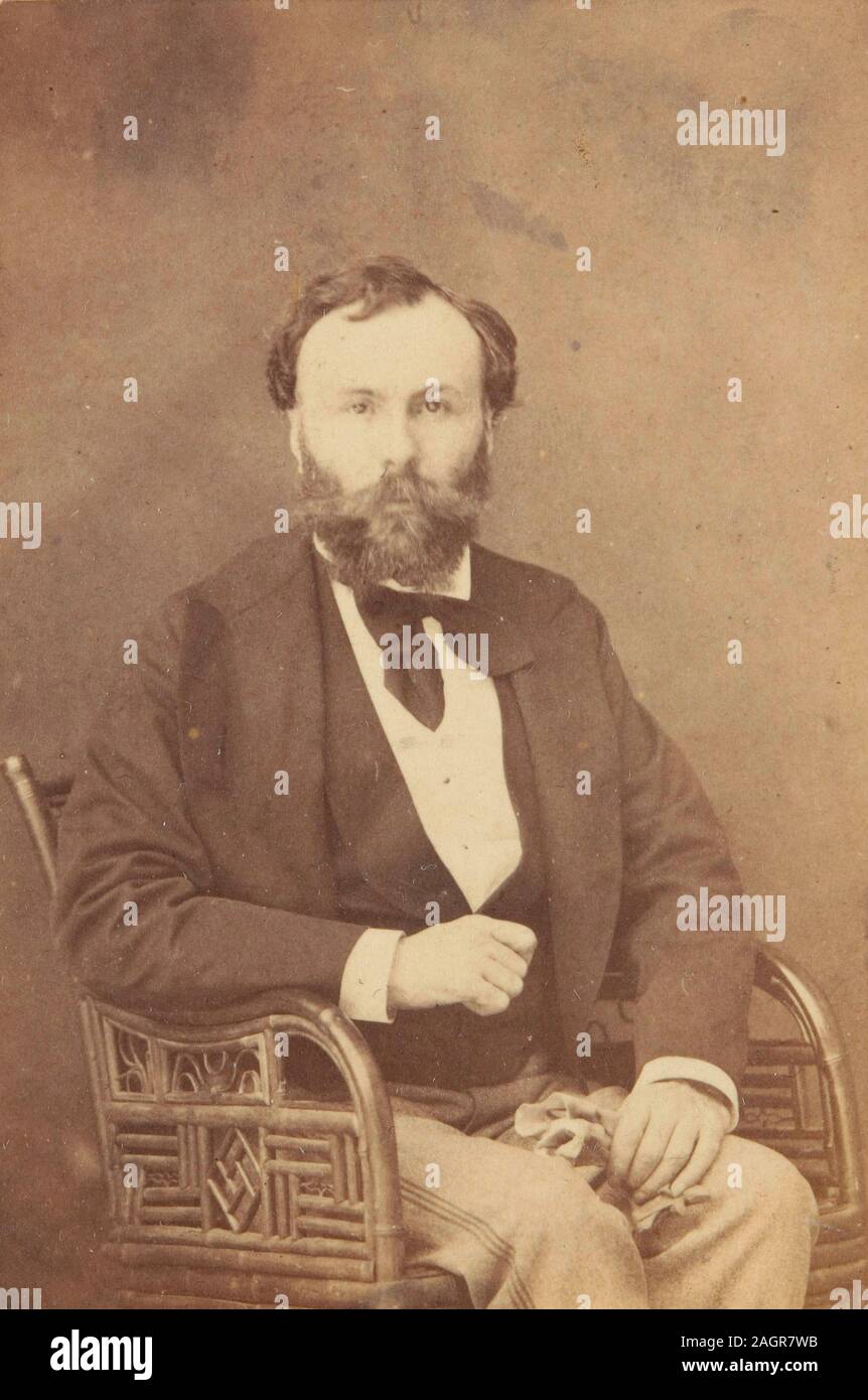 Porträt von Gustave Moreau (1826-1898). Museum: Musée Gustave Moreau. Autor: Éliza de Romilly. Stockfoto