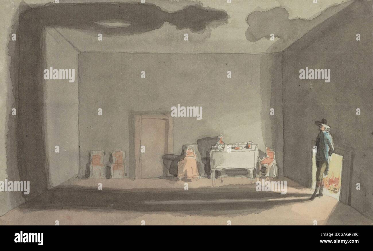 Der lange Schatten. Museum: Klassik Stiftung Weimar. Autor: Johann Heinrich Wilhelm Tischbein. Stockfoto