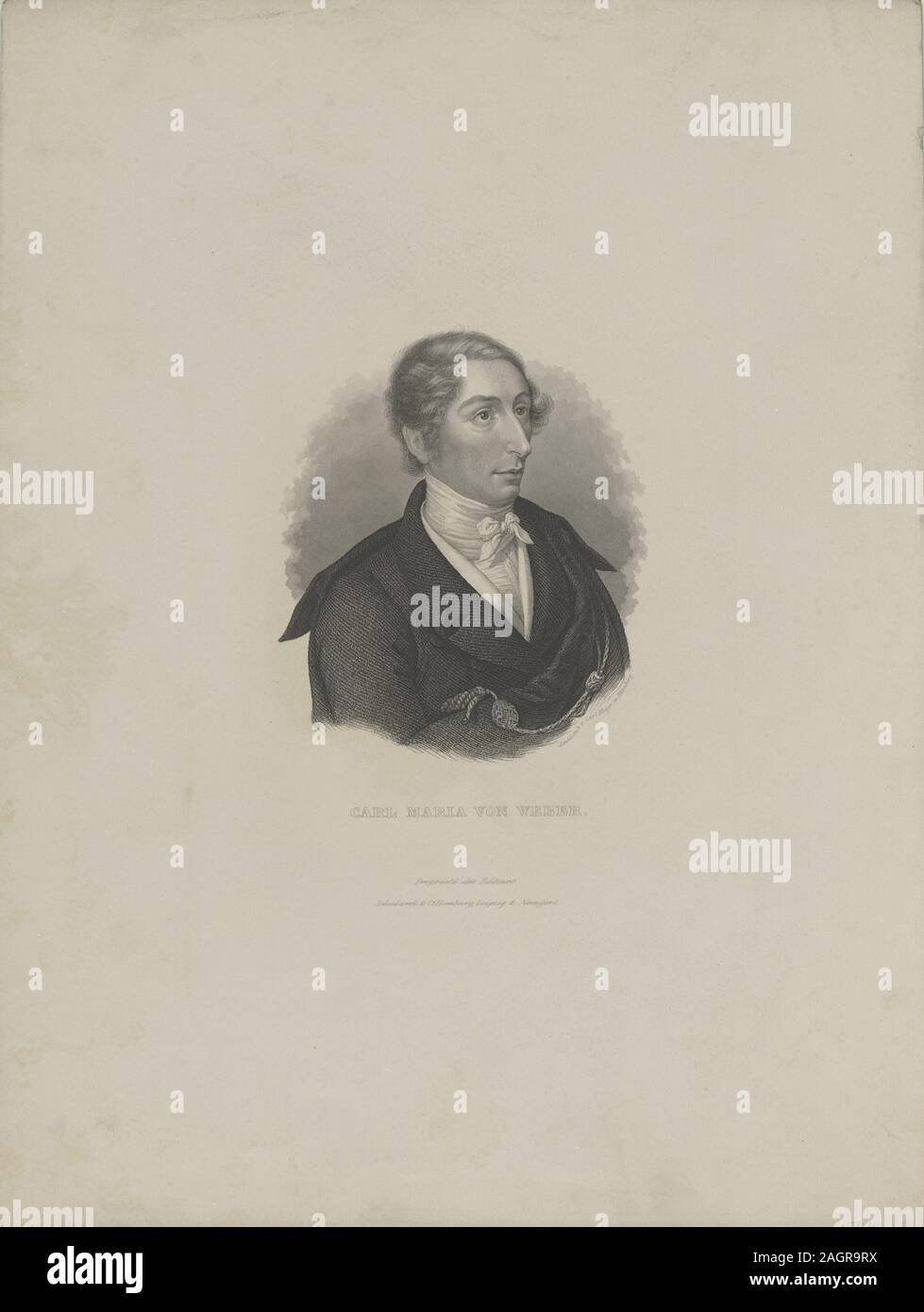 Carl Maria von Weber (1786-1826). Museum: private Sammlung. Autor: Carl Mayer. Stockfoto