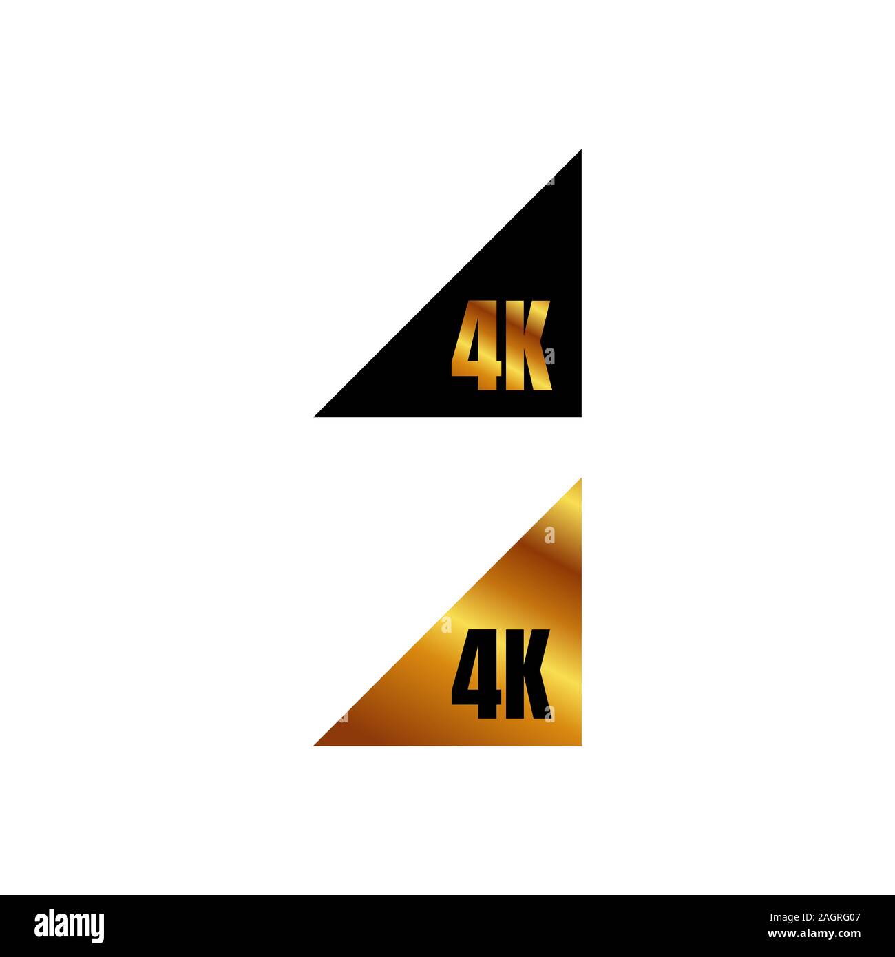 4K Ultra HD Logo 4K UHD Sign Mark Ultra High Definition Aufl sung