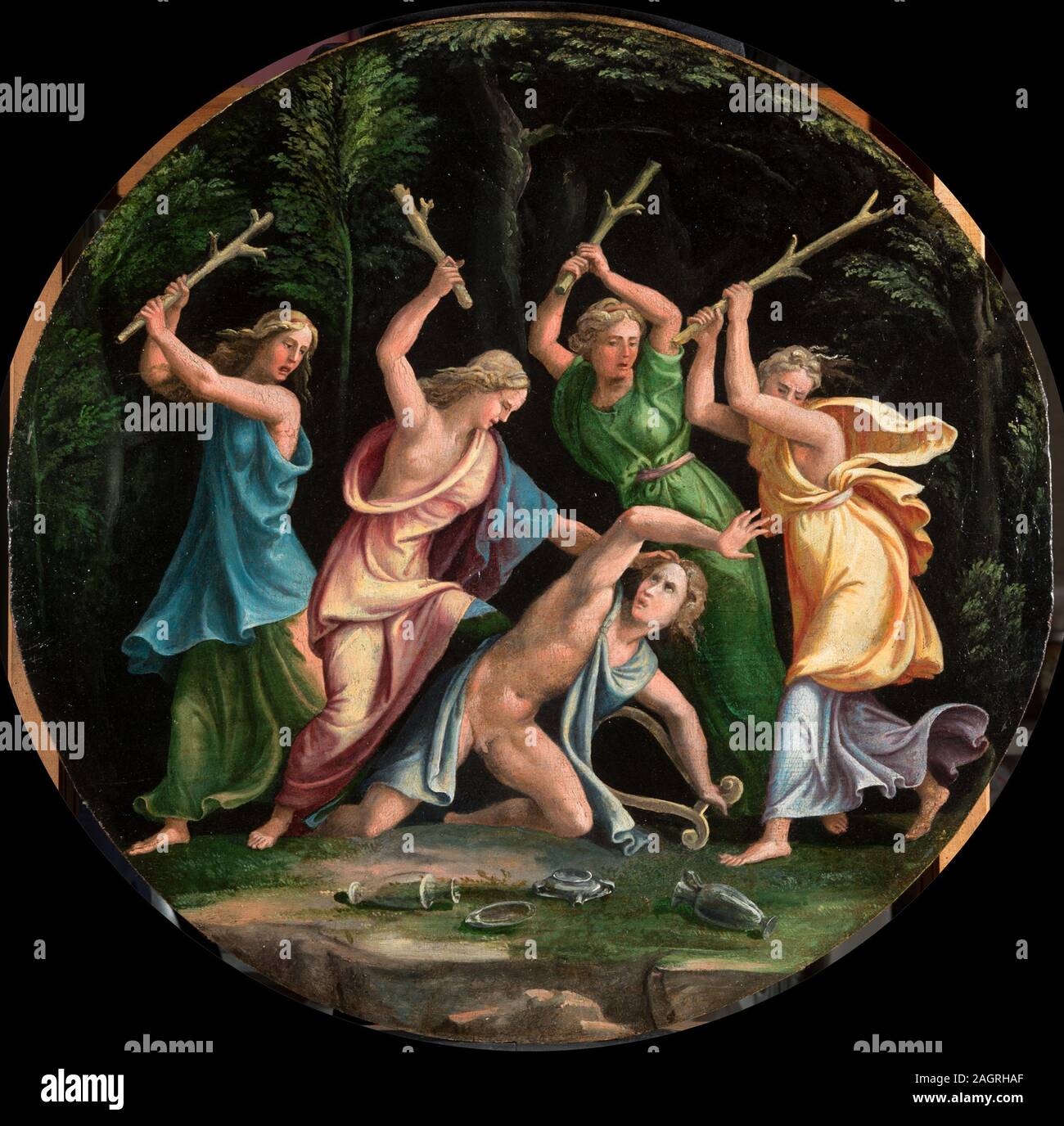 Der Tod des Orpheus. Museum: private Sammlung. Autor: Giulio Romano. Stockfoto