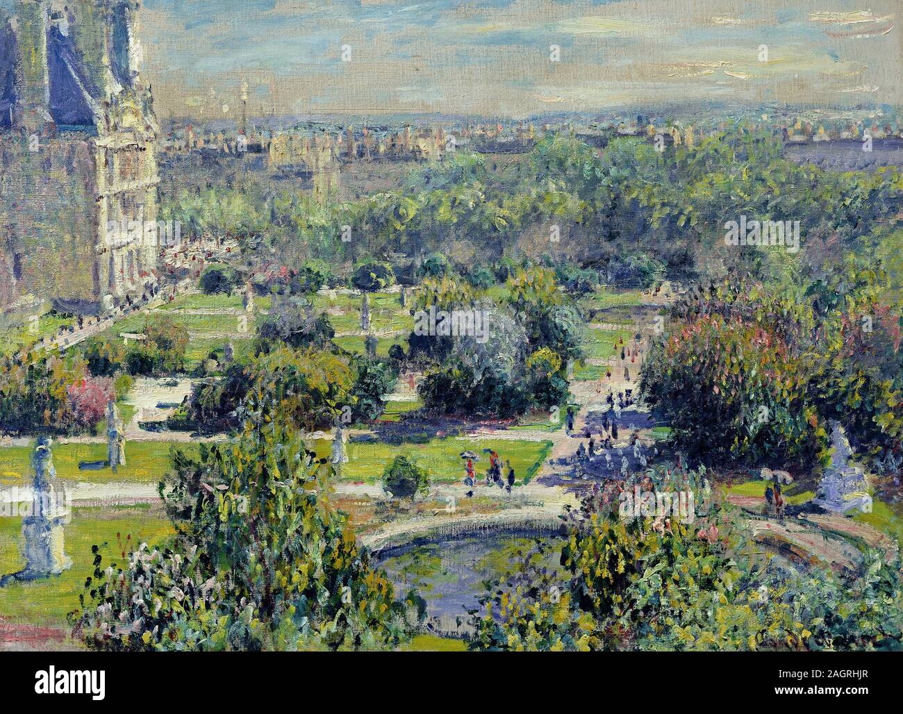 Die Tuilerien. Museum: Musée Marmottan Monet, Paris. Autor: CLAUDE MONET. Stockfoto
