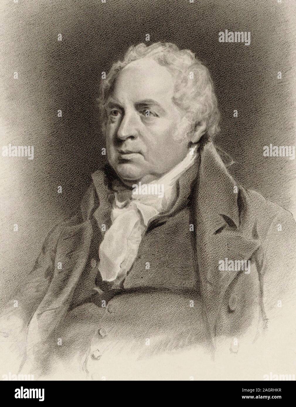 Porträt des Violinisten und Komponisten William Shield (1748-1829). Museum: private Sammlung. Autor: John Jackson. Stockfoto