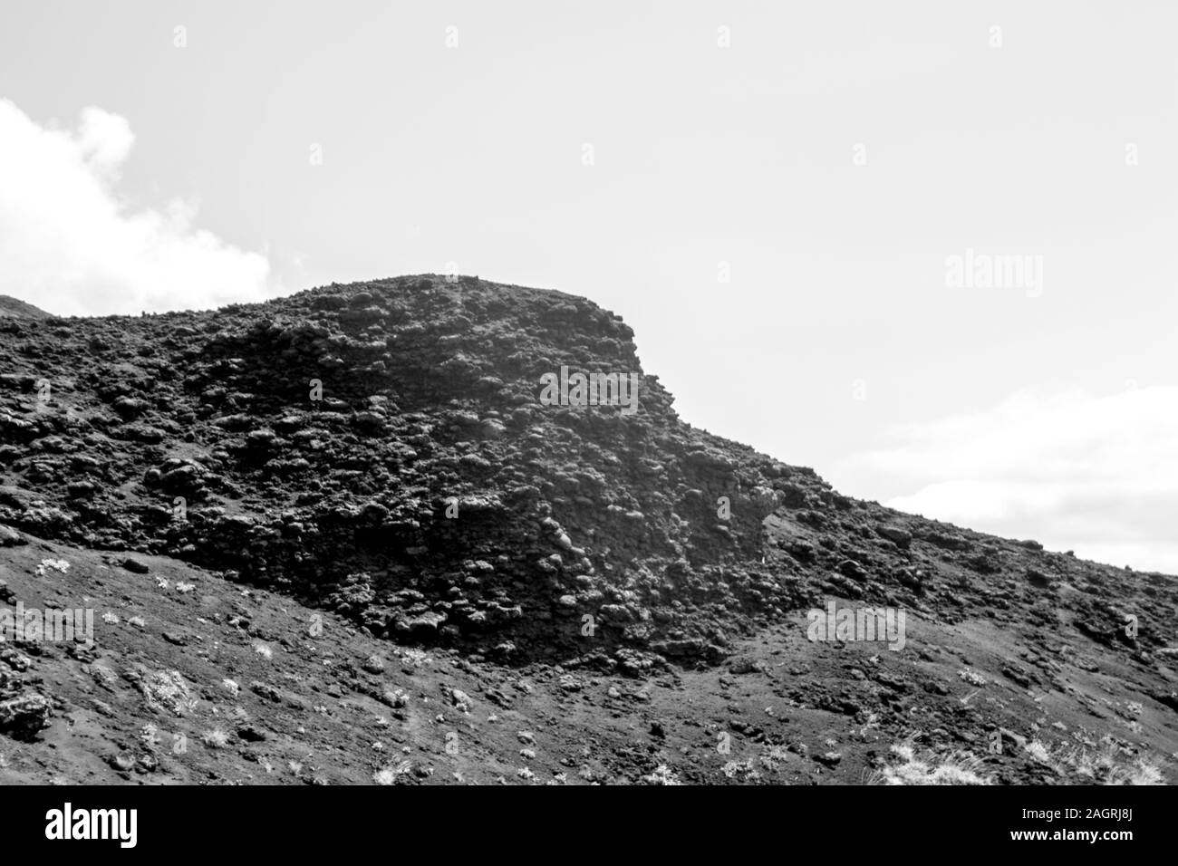 Einer der aktivsten Vulkane der Welt, dem Mount Etna. Es ist eine atemberaubende Aussicht sind schwer in aufgrund der weiten Landschaften zu nehmen. Stockfoto