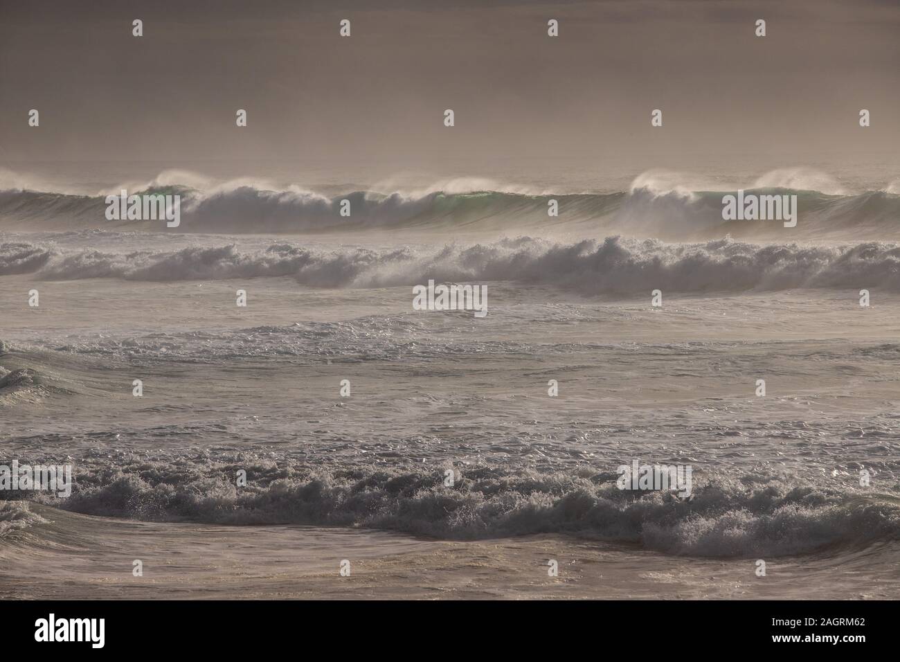 Stürmisches Wetter am Atlantik Stockfoto