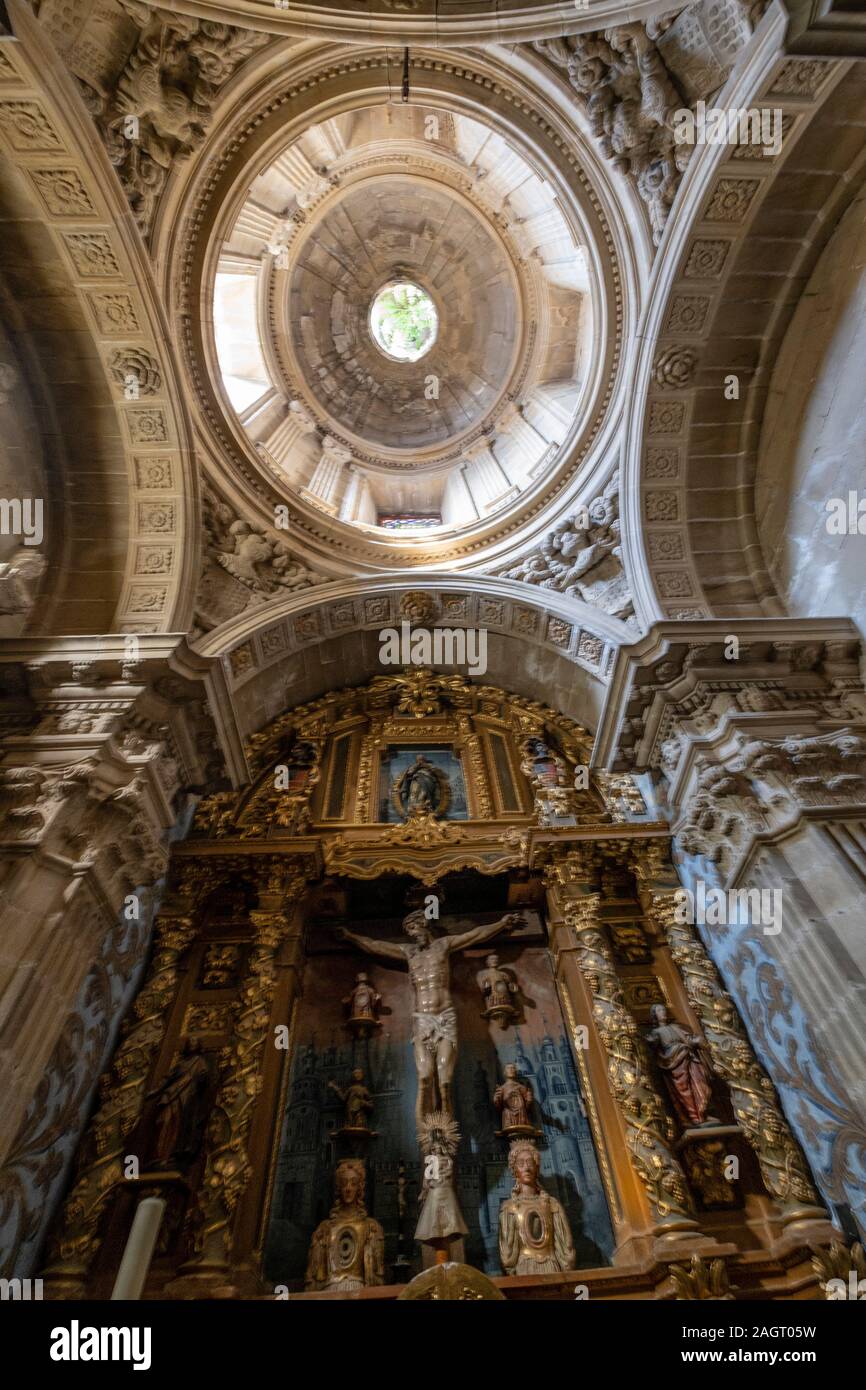 Capilla de Juan de Castrejana, Iglesia de Nuestra Señora de la Asunción, siglo XVI, Briones, La Rioja, Spanien. Stockfoto