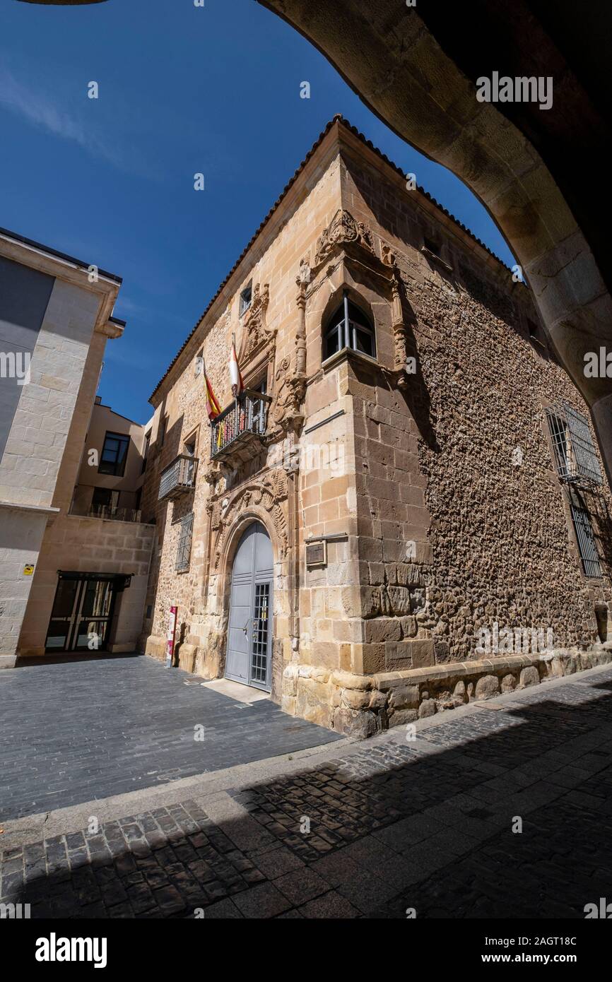 Palacio de los Ríos y Salcedo, Renacentista, siglo XVI, Archivo Histórico Provincial, Soria, Comunidad Autónoma de Castilla, Spanien, Europa. Stockfoto