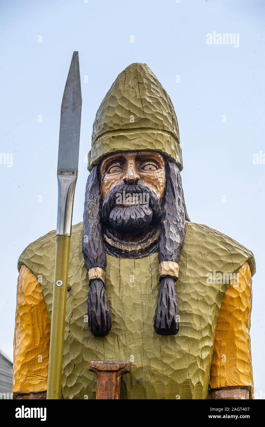 Keltenkrieger Statue • Baden-Württemberg, Deutschland Stockfoto