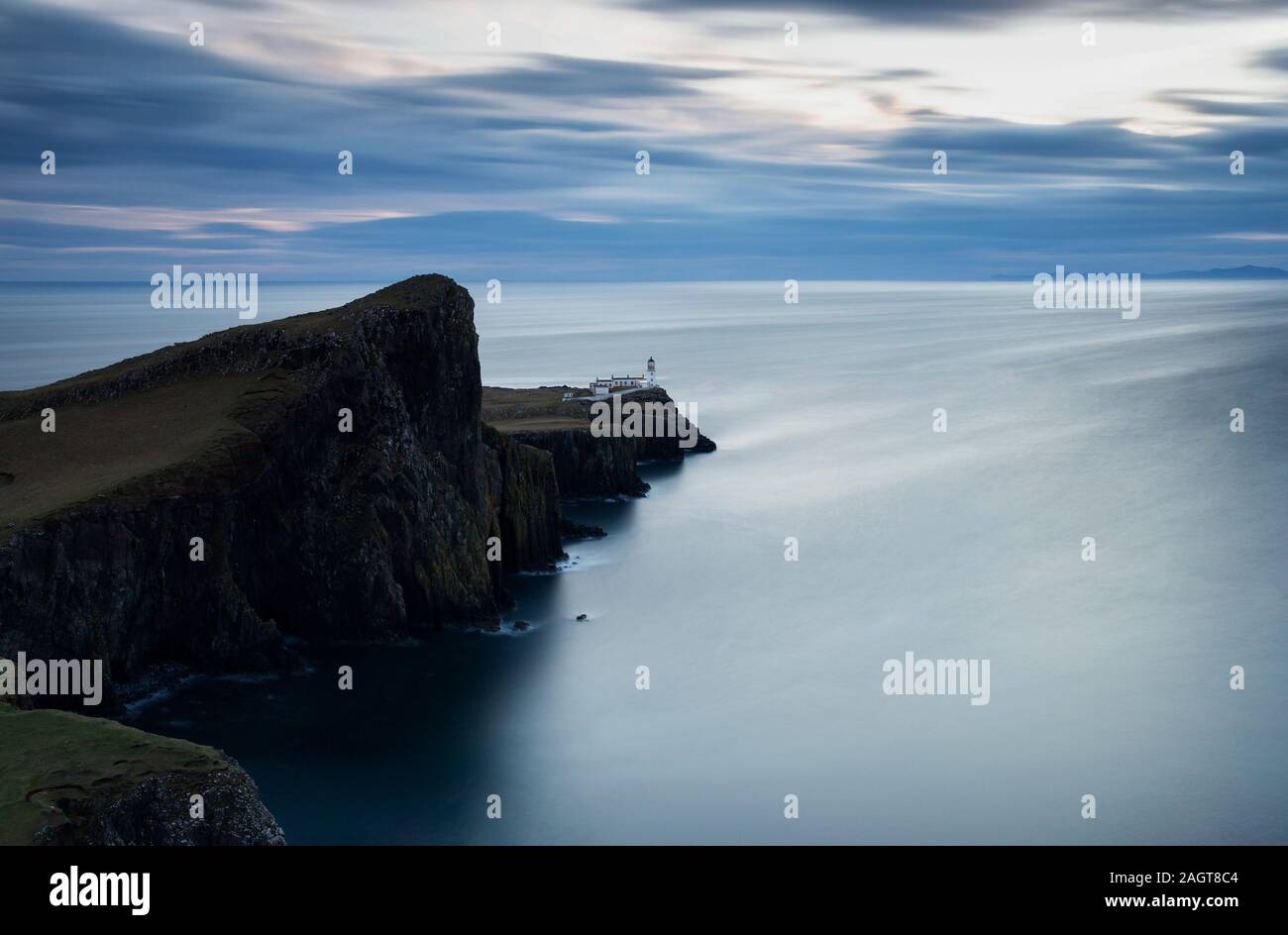 Foto von © Jamie Callister. Neist Point Lighthouse, Insel Skye, North West Scotland, Großbritannien, 26. November 2019. Stockfoto