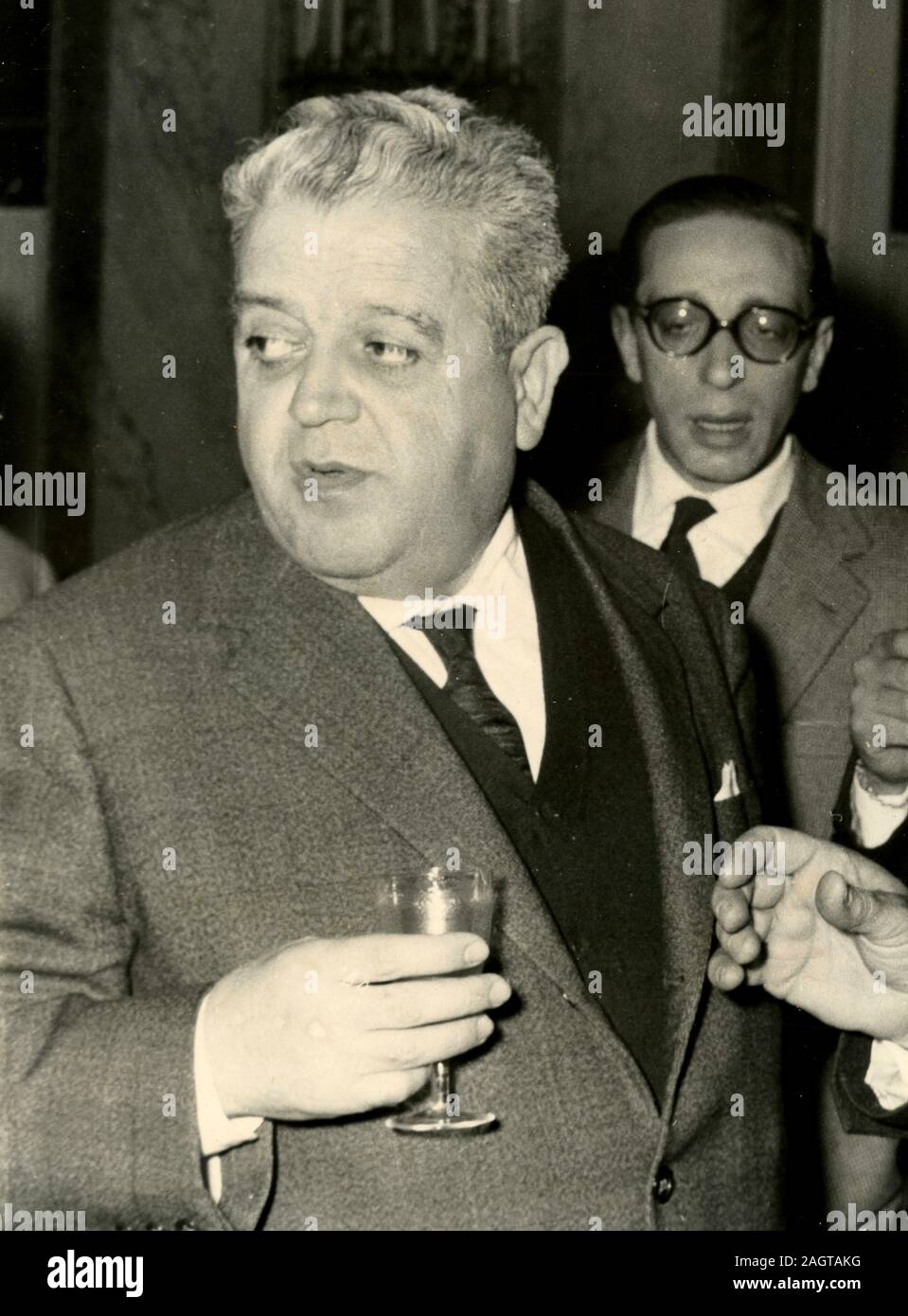 Italienischen christdemokratischen Politiker Domenico Magrì, Italien 1950 s Stockfoto
