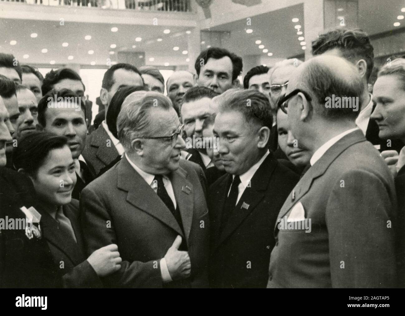 Palmiro Togliatti Leiter der italienischen kommunistischen Partei Delegation auf der XXII KPDSU Kongress, Moskau, Russland 1961 Stockfoto