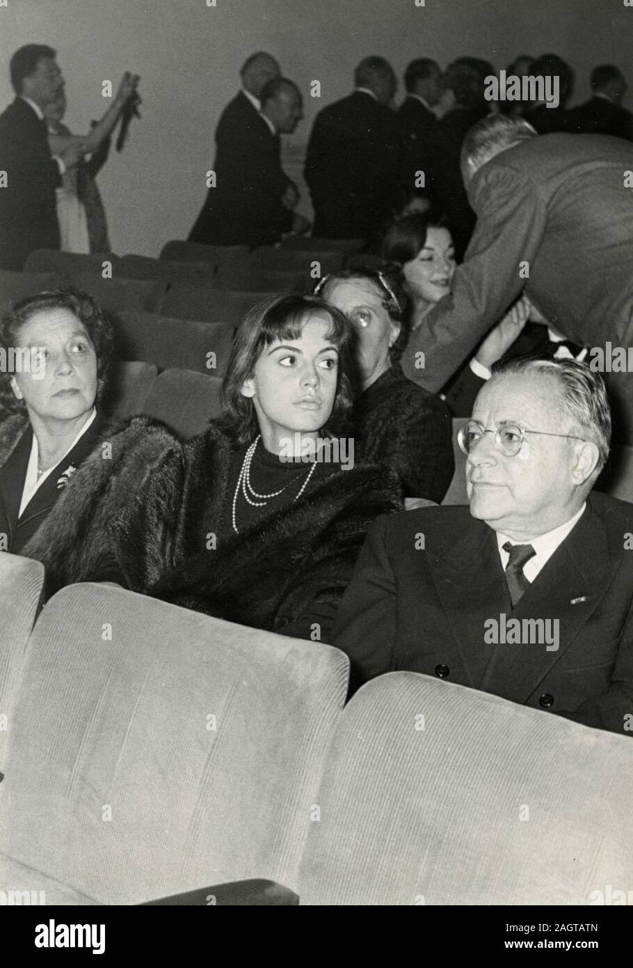 Italienischen Politikers Palmiro Togliatti während einer Konferenz, Italien 1960 Stockfoto