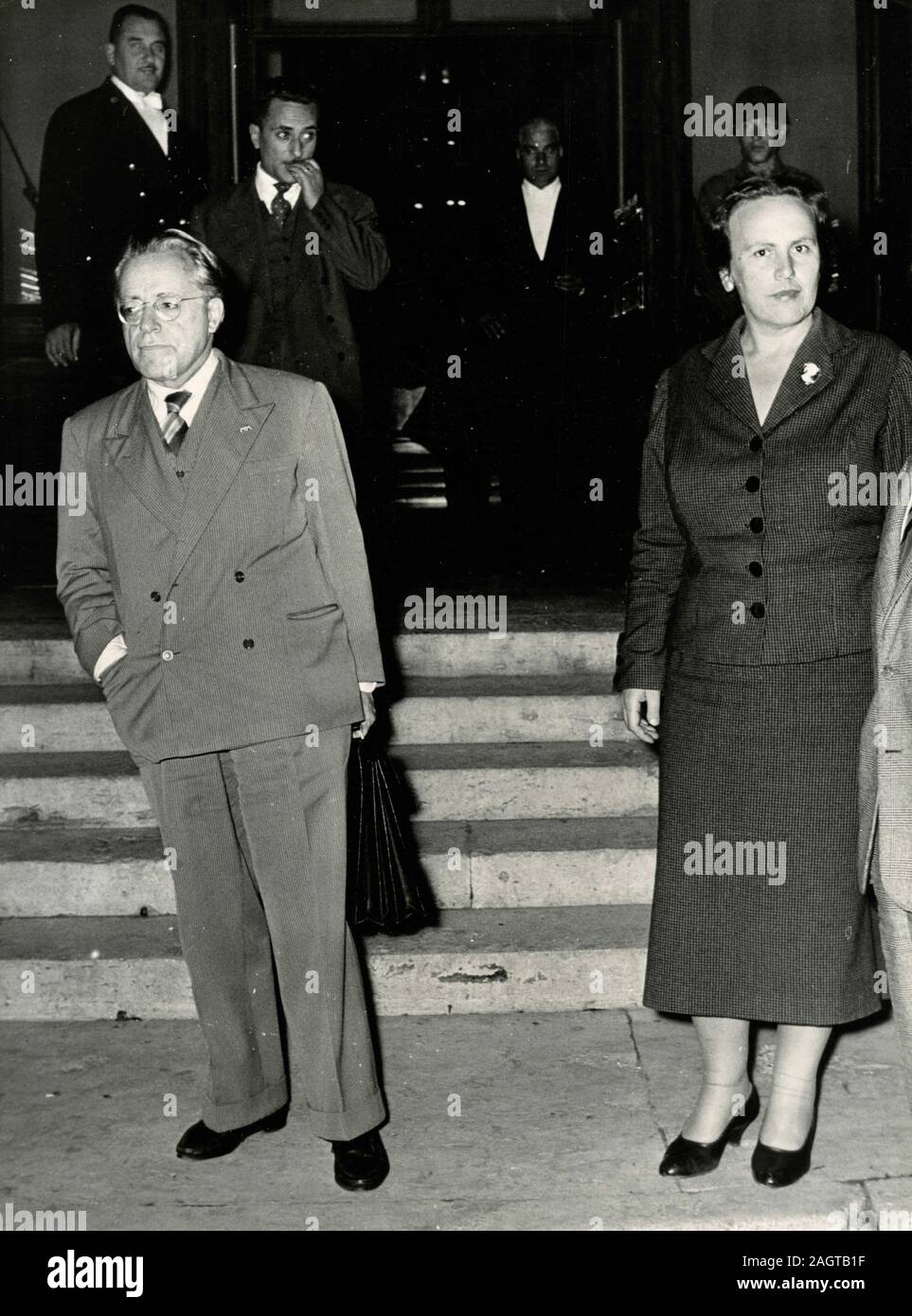 Italienische Politiker Palmiro Togliatti und Nilde Iotti, Rom, Italien 1960 Stockfoto