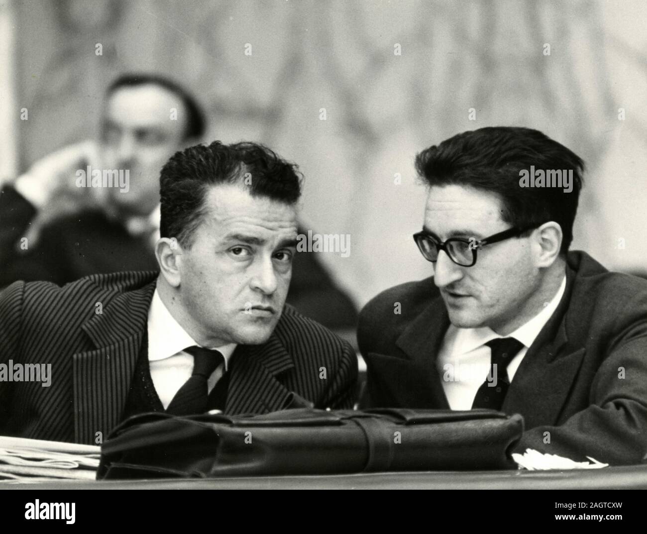 Italienische Politiker Pietro Ingrao (links), Rom, Italien 1960 Stockfoto