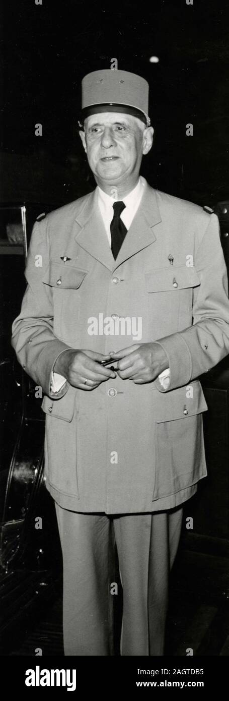 French President Charles De Gaulle Stockfotos und bilder Kaufen Alamy