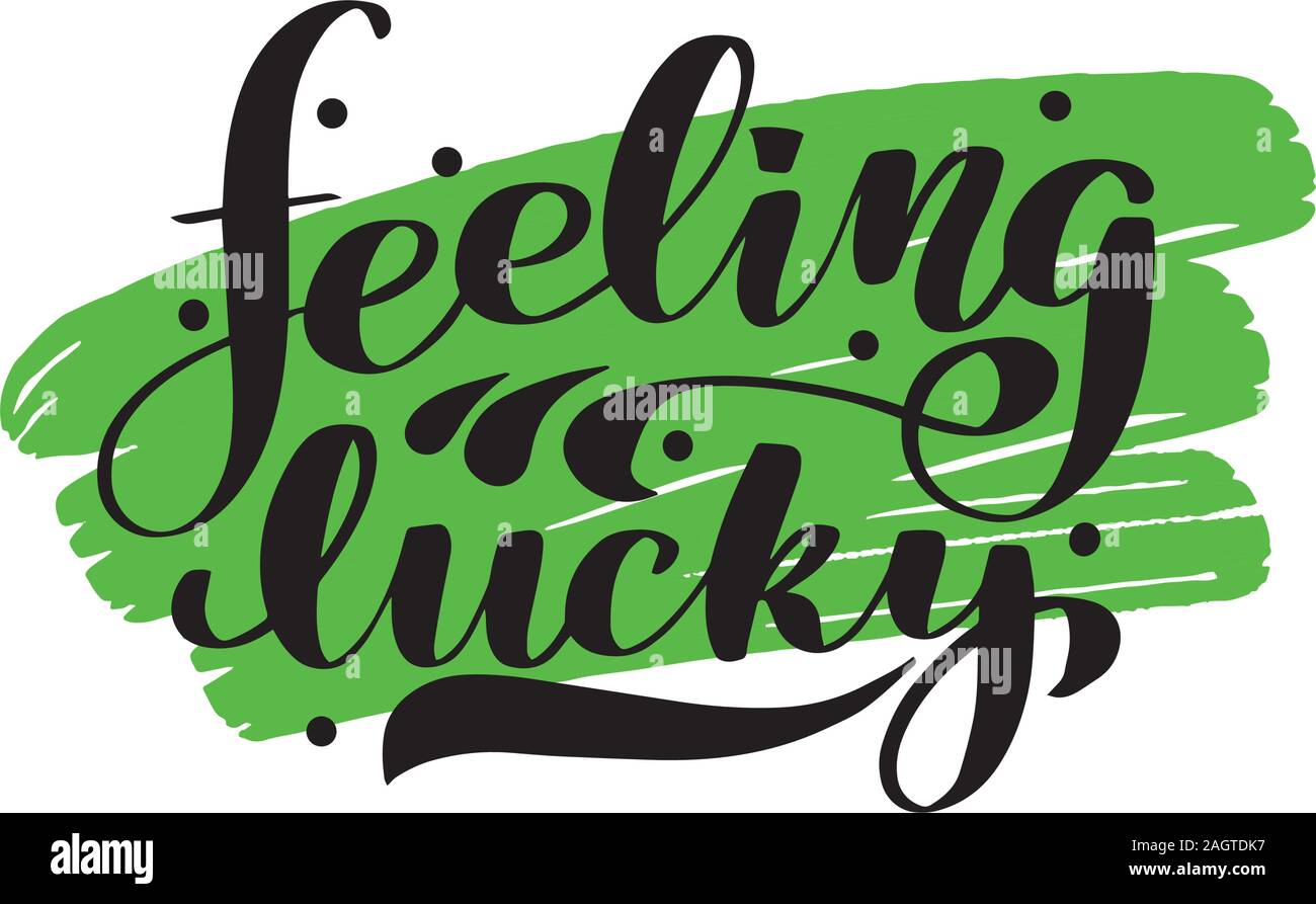 Plakat für St. Patricks Day - schriftzug Grußkarte. Stock Vektor