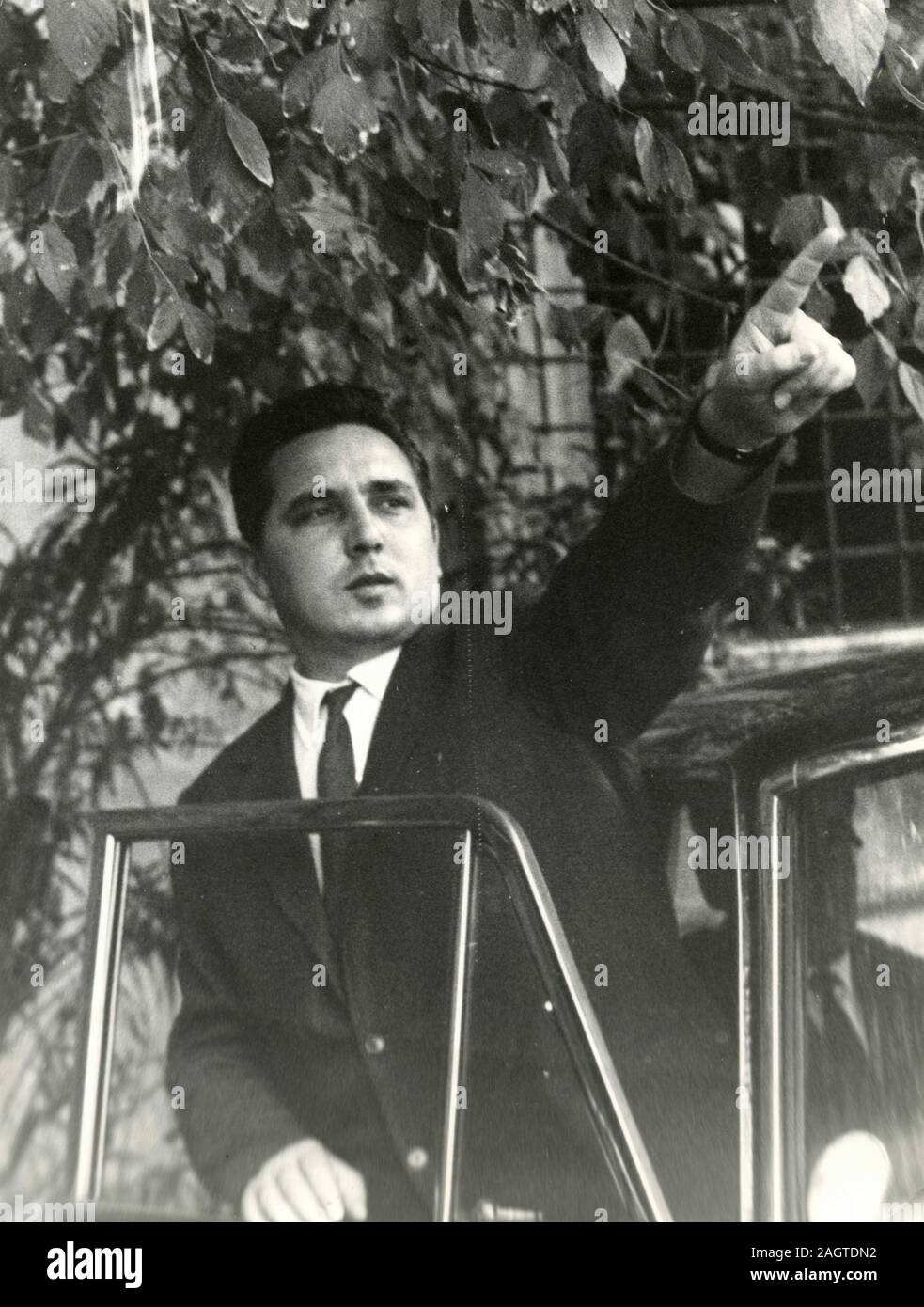 Italienische DC Christdemokratische Politiker Alcide Berloffa, Trento, Italien 1960 Stockfoto