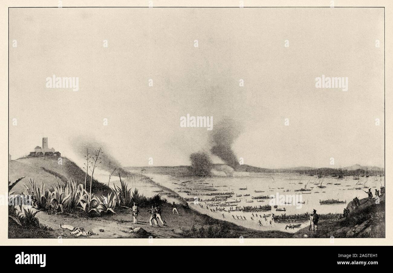 Algerien Kampagne. Am 14. Juni 1830, die französische Armee begann