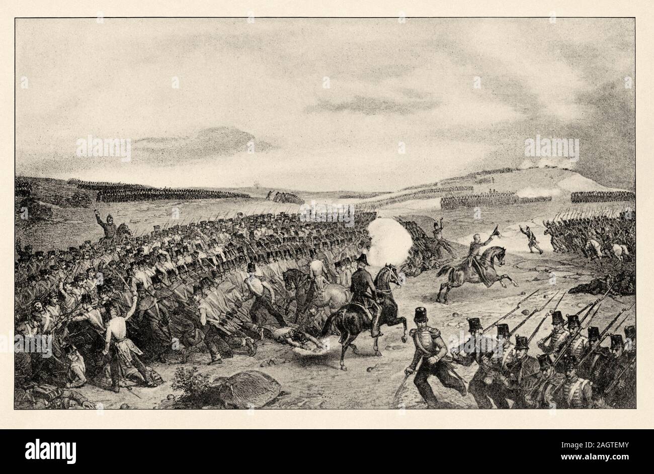 Die Schlacht von inkerman war eine Schlacht der Krimkrieg, die am 5. November 1854 gekämpft wurde und das endete mit dem Sieg der Briten und Franzosen ein Stockfoto