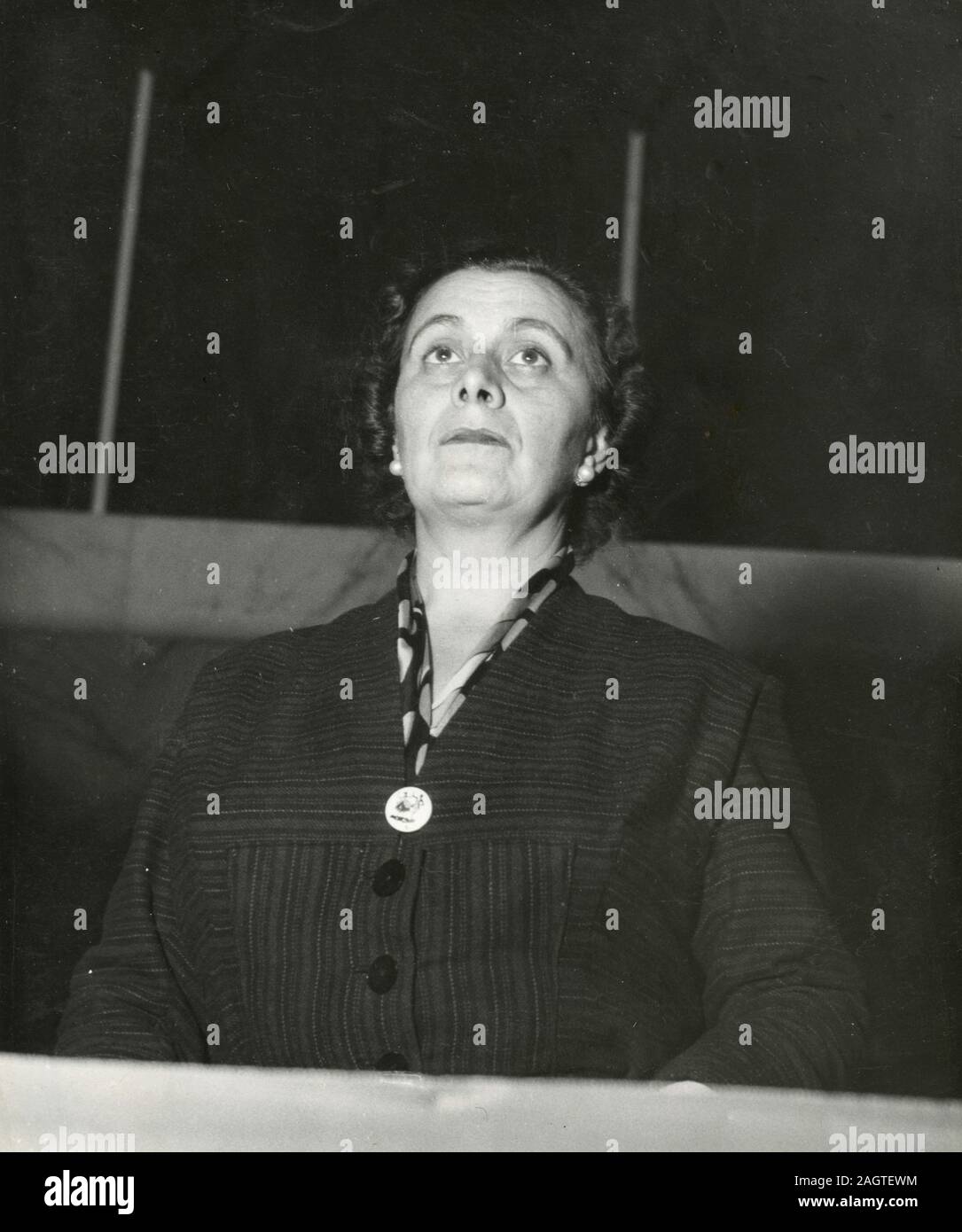 Unbekannte italienische Frau Politiker der PCI-kommunistischen Partei, 1960er Jahre Stockfoto