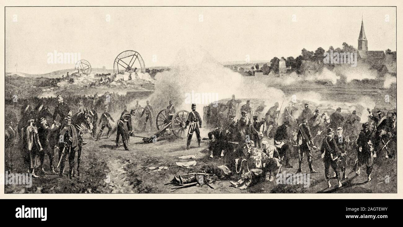 Schlacht von Chatillon. Die Belagerung von Paris, zwischen dem 19