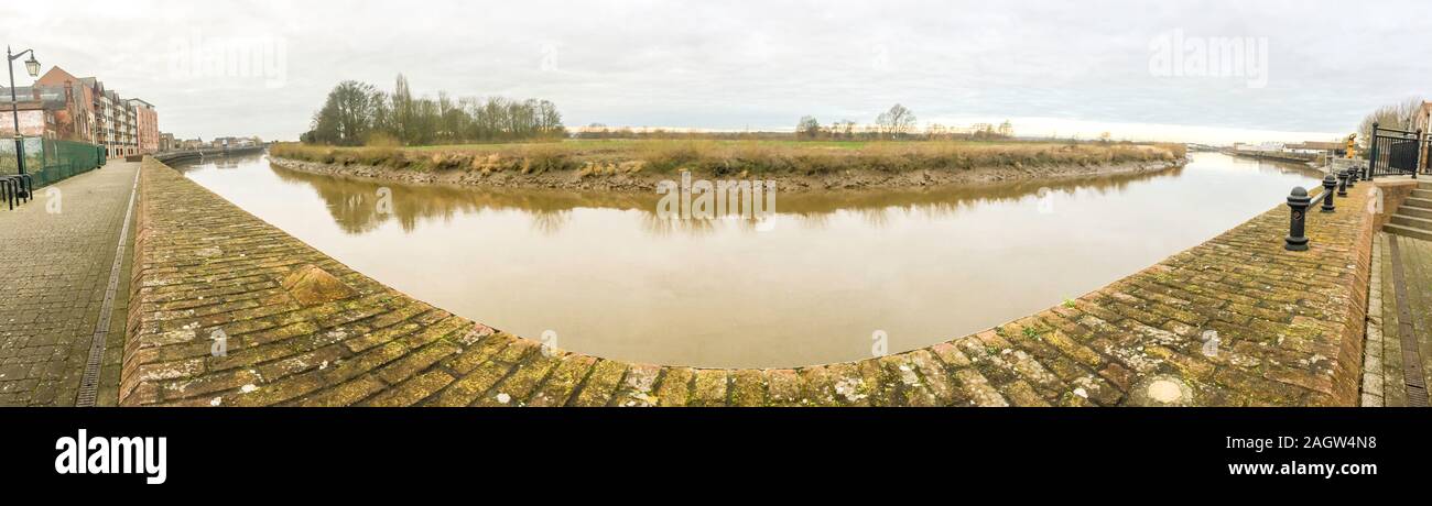 Die kleine Stadt von Gainsborough, Lincolnshire, im Vereinigten Königreich. Stockfoto