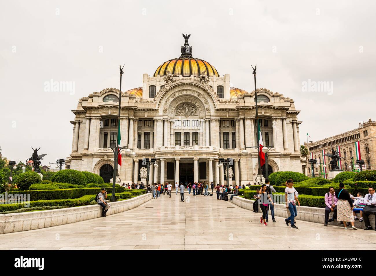 Das Gebäude des Palacio de Bellas Artes, eine herausragende kulturelle Zentrum in Mexiko Stadt. Stockfoto