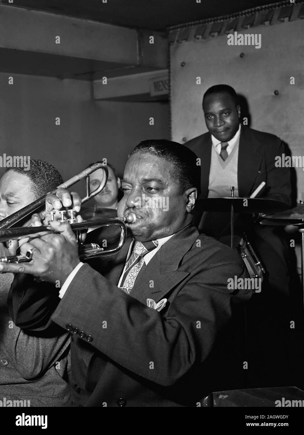 Portrait von Hot Lips Page, Jimmy Ryan's (Club), New York, N.Y., Ca. Juni 1947 Stockfoto