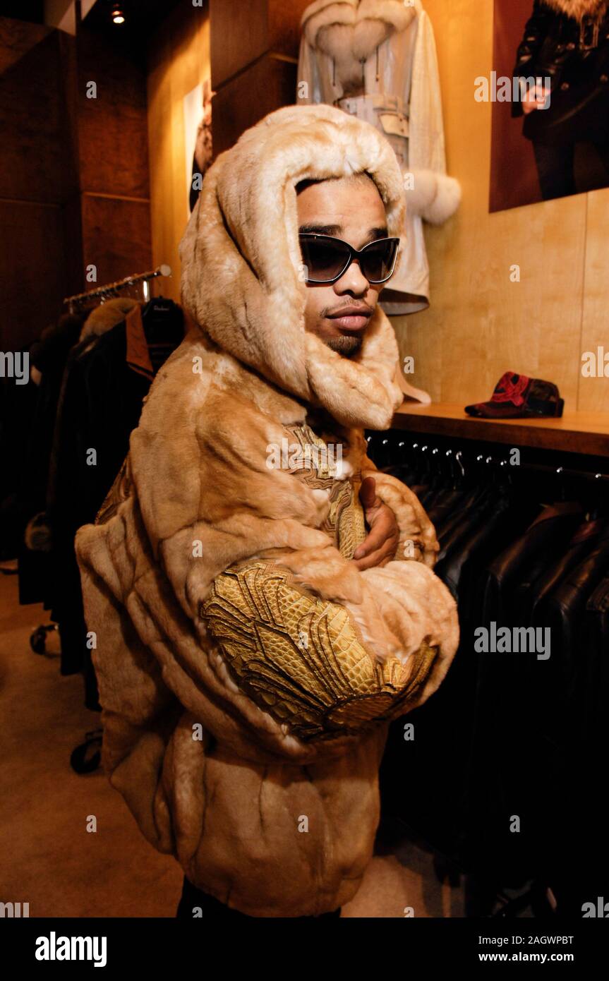 Sänger Raz B Portrait an der magic Fashion Show im Convention Center in Las Vegas, Nevada. Stockfoto