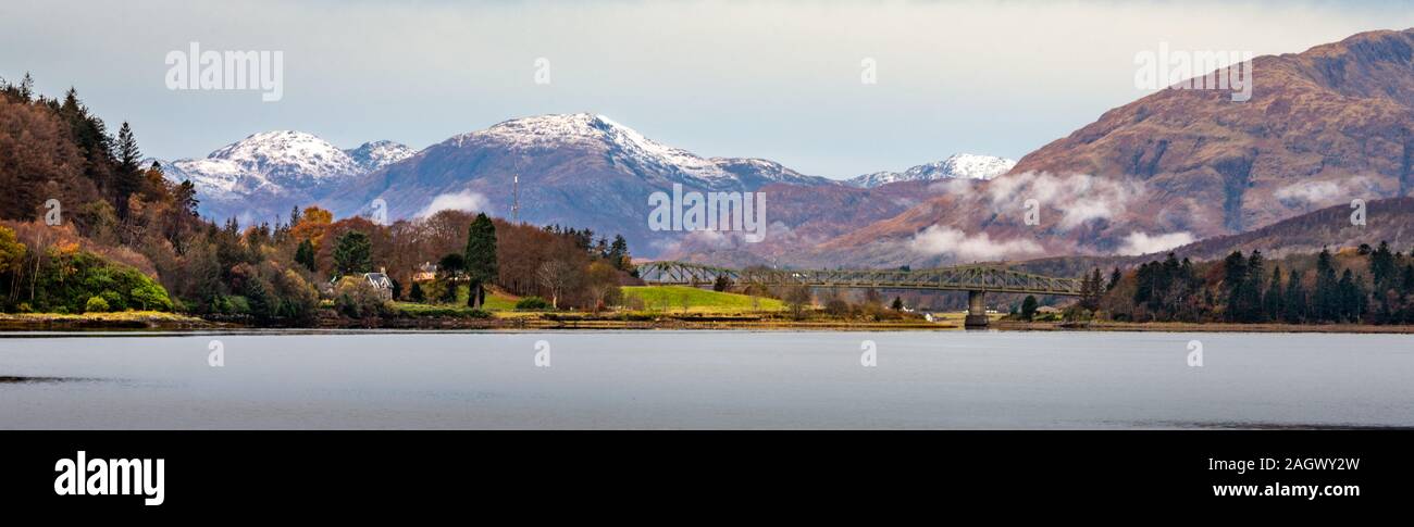 Panorama: Glencoe, Schottland Stockfoto