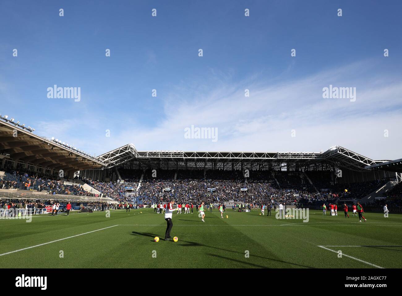 Bergamo, Italien. 22 Dez, 2019. Gewiss stadiumduring Atalanta gegen Mailand, italienische Fußball Serie A Männer Meisterschaft in Bergamo, Italien, 22. Dezember 2019 - LPS/Francesco Scaccianoce Credit: Francesco Scaccianoce/LPS/ZUMA Draht/Alamy leben Nachrichten Stockfoto