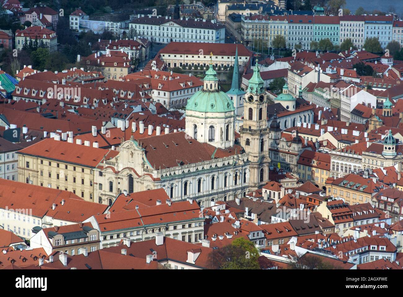 Prag ist die Hauptstadt der Tschechischen Republik und balatonfüred an der Moldau. Die Tadt der Hundert Tuerme" ist bekannt für den Altstaedter Ring mit Bu Stockfoto