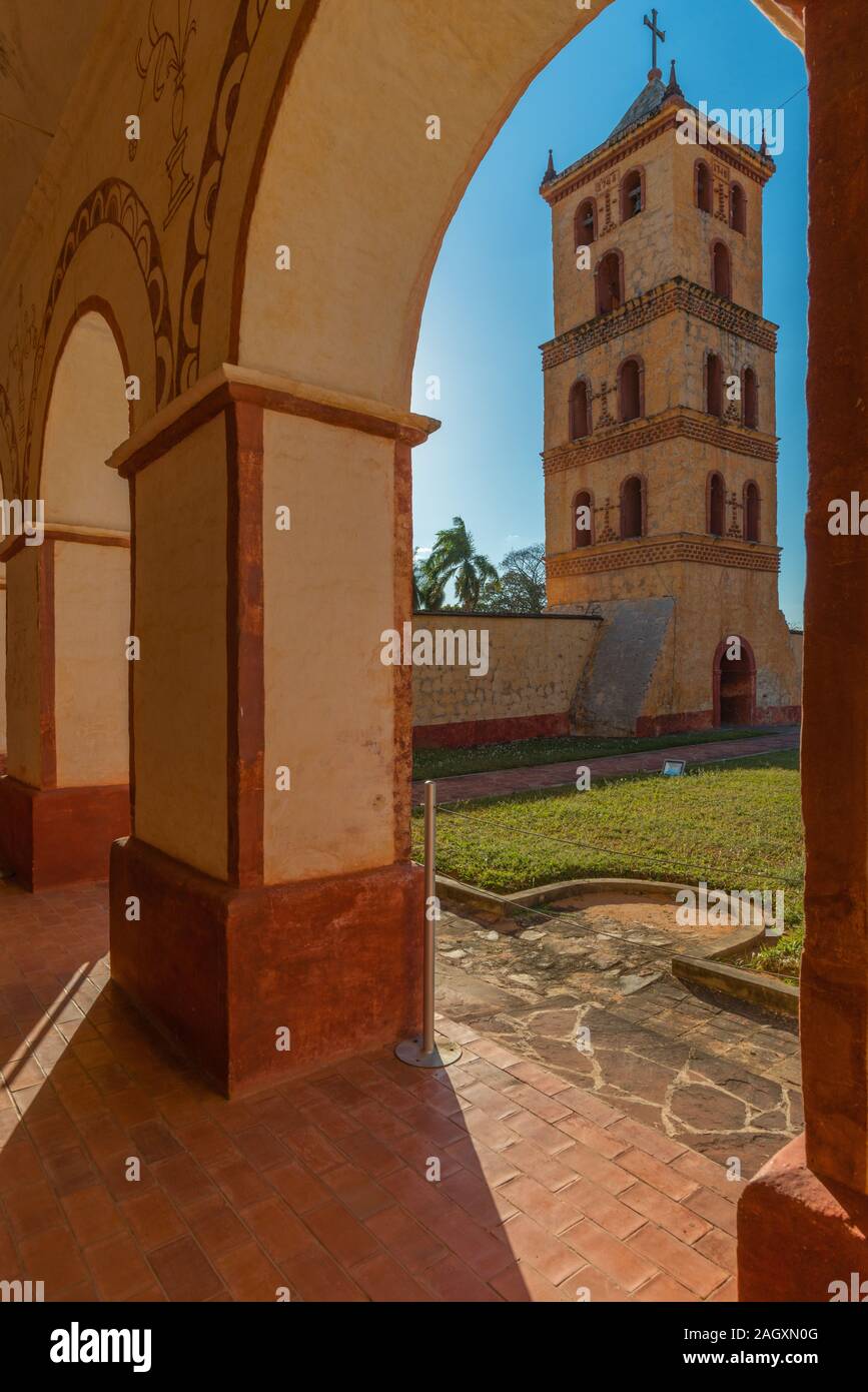 Museo Misional oder Mission Museum, San José de Chiquitos, Jesuitenmission Schaltung, UNESCO-Weltkulturerbe, in Bolivien, in Lateinamerika Stockfoto