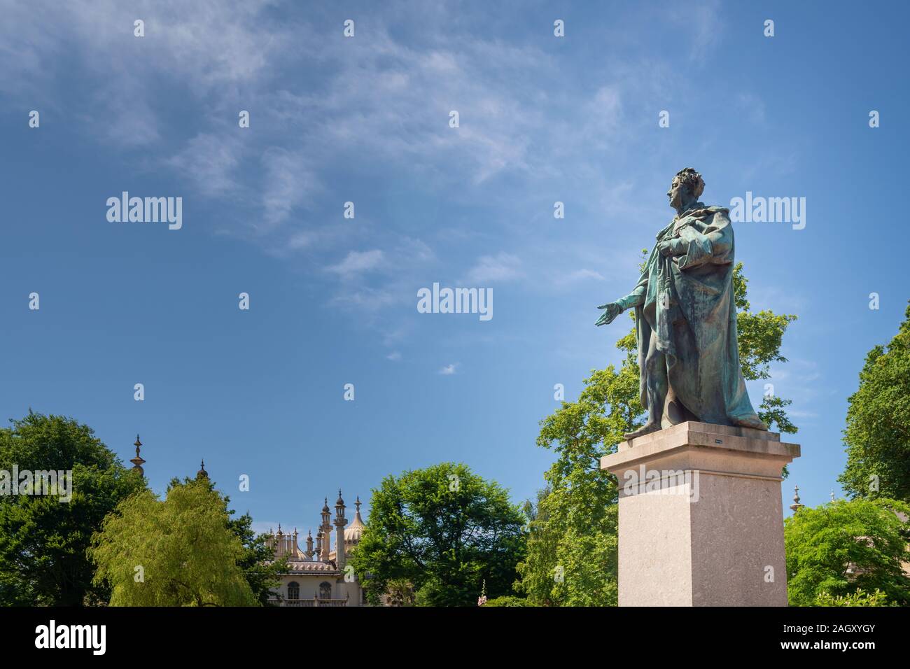 George IV Statue, Brighton, Großbritannien Stockfoto