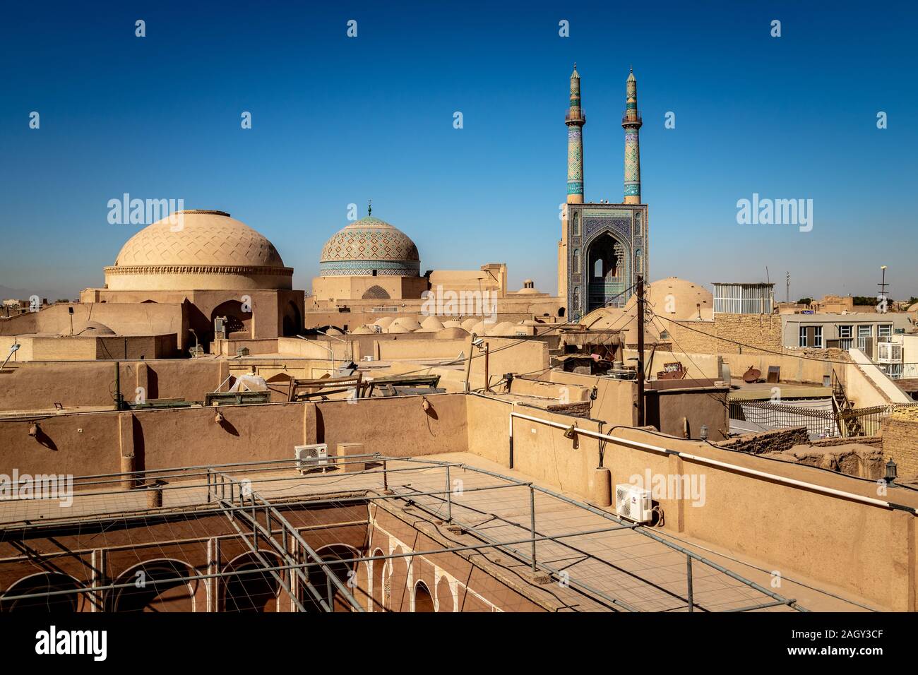 Besuch der antiken Stadt Yazd Iran Stockfoto