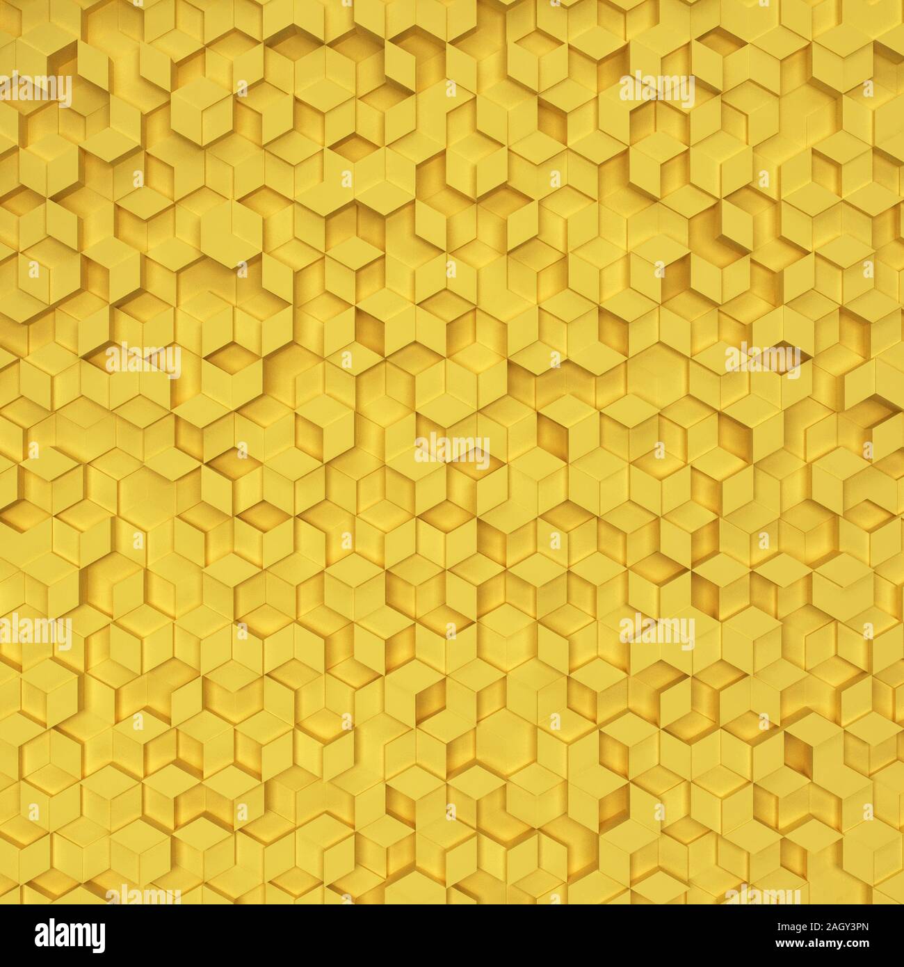 Sechsecke aus Rauten. 3D-Hintergrund Stockfoto