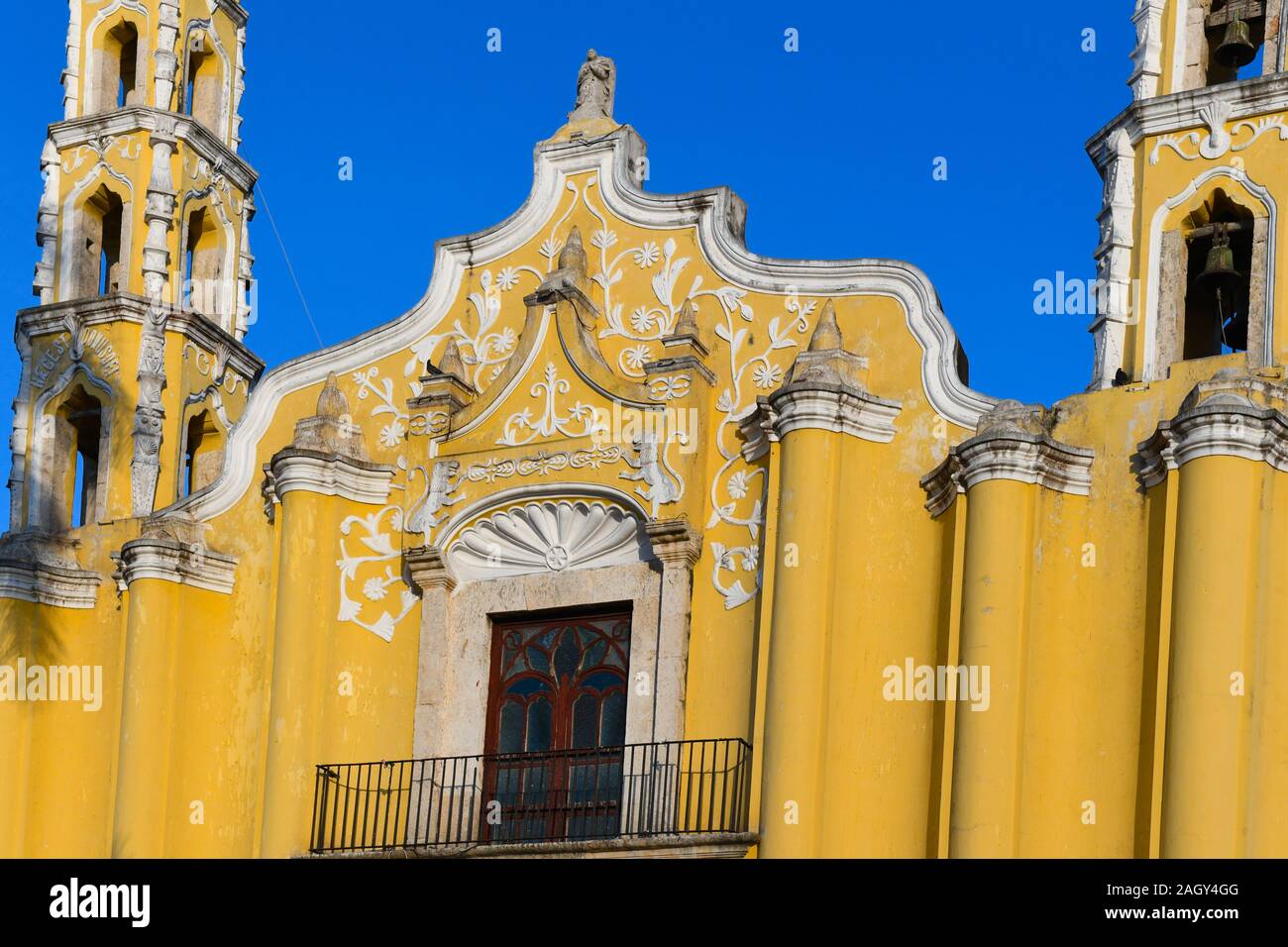 Iglesia San Juan Bautista, Parque San Juan, Merida, Mexiko Stockfoto