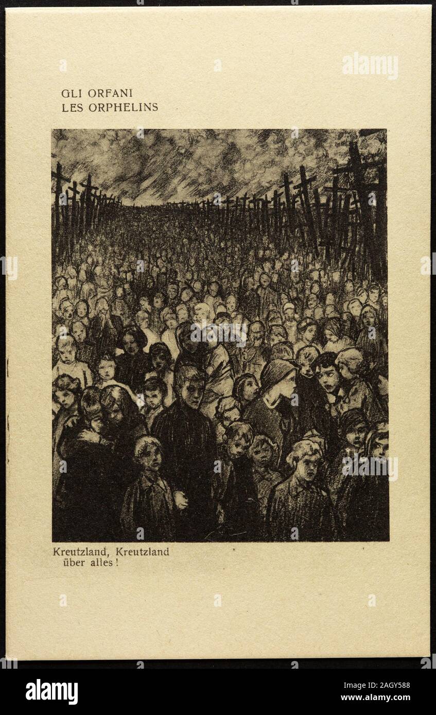 Komplette Serie 100 Postkarten von Louis Raemaekers nummeriert von 1