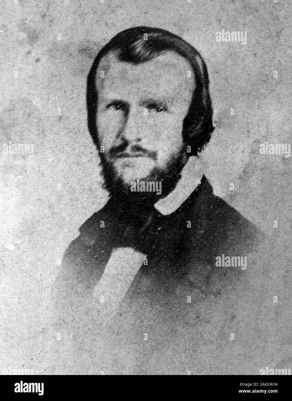 Horace Lawson Hunley (1823 - 1863) Marine engineer Konföderierten während des Amerikanischen Bürgerkriegs. Er entwickelte früh Hand-angetriebene U-Boote, von denen die berühmten wurde posthum nach ihm benannt, CSS H. L. Hunley. Stockfoto