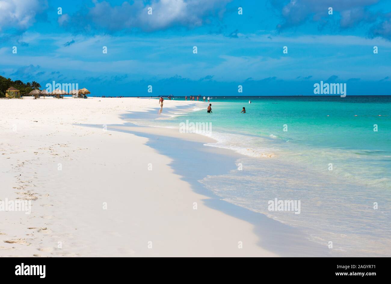 Eagle Beach - Aruba Stockfoto
