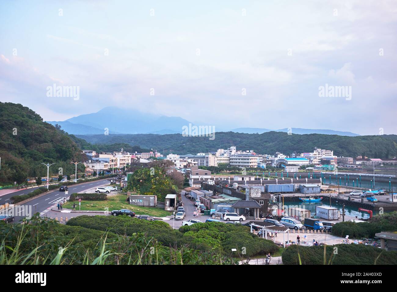 Shimen Fischerhafen, Taiwan Stockfoto