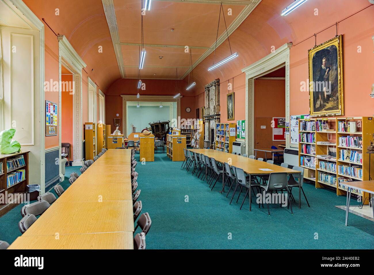 Ansichten der Cobham Hall Independent School Library Stockfoto