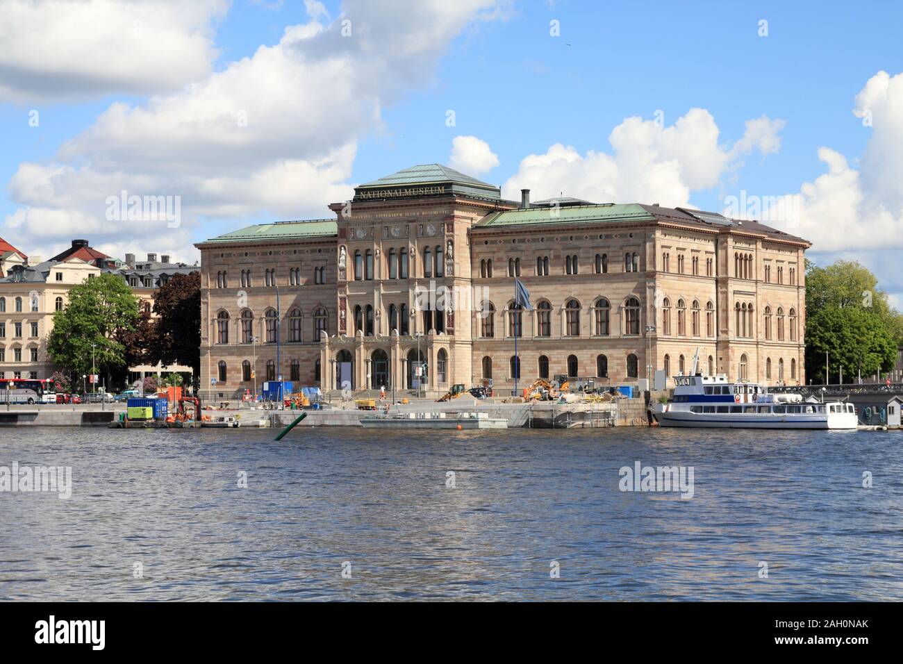 Stockholm, Schweden. Berühmten National Museum Gebäude in Blasieholmen Teil von Stockholm. Stockfoto