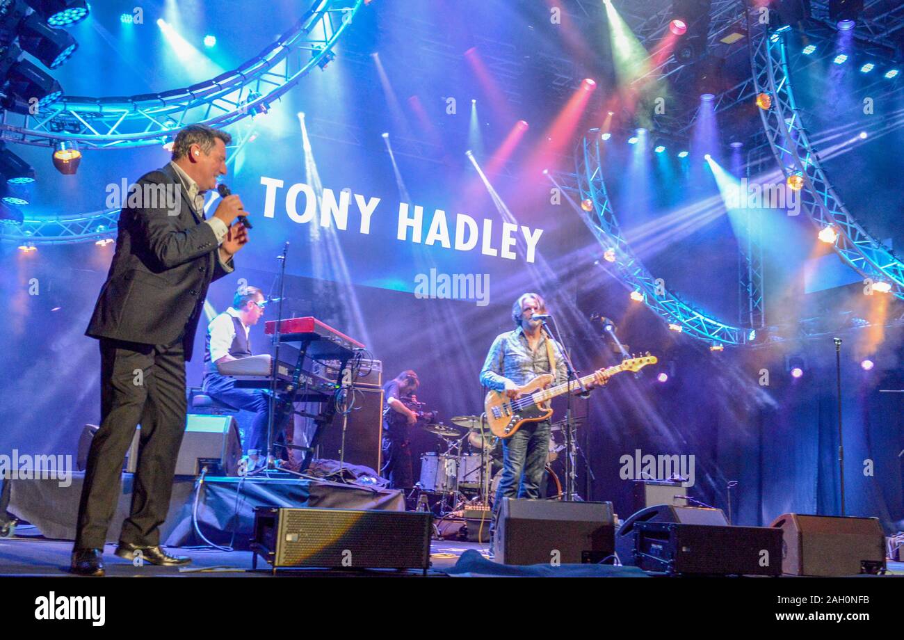 Lugano, Schweiz - 9. Juli 2016 - Sänger Tony Hadley im Estival Jazz Lugano in der Schweiz Stockfoto