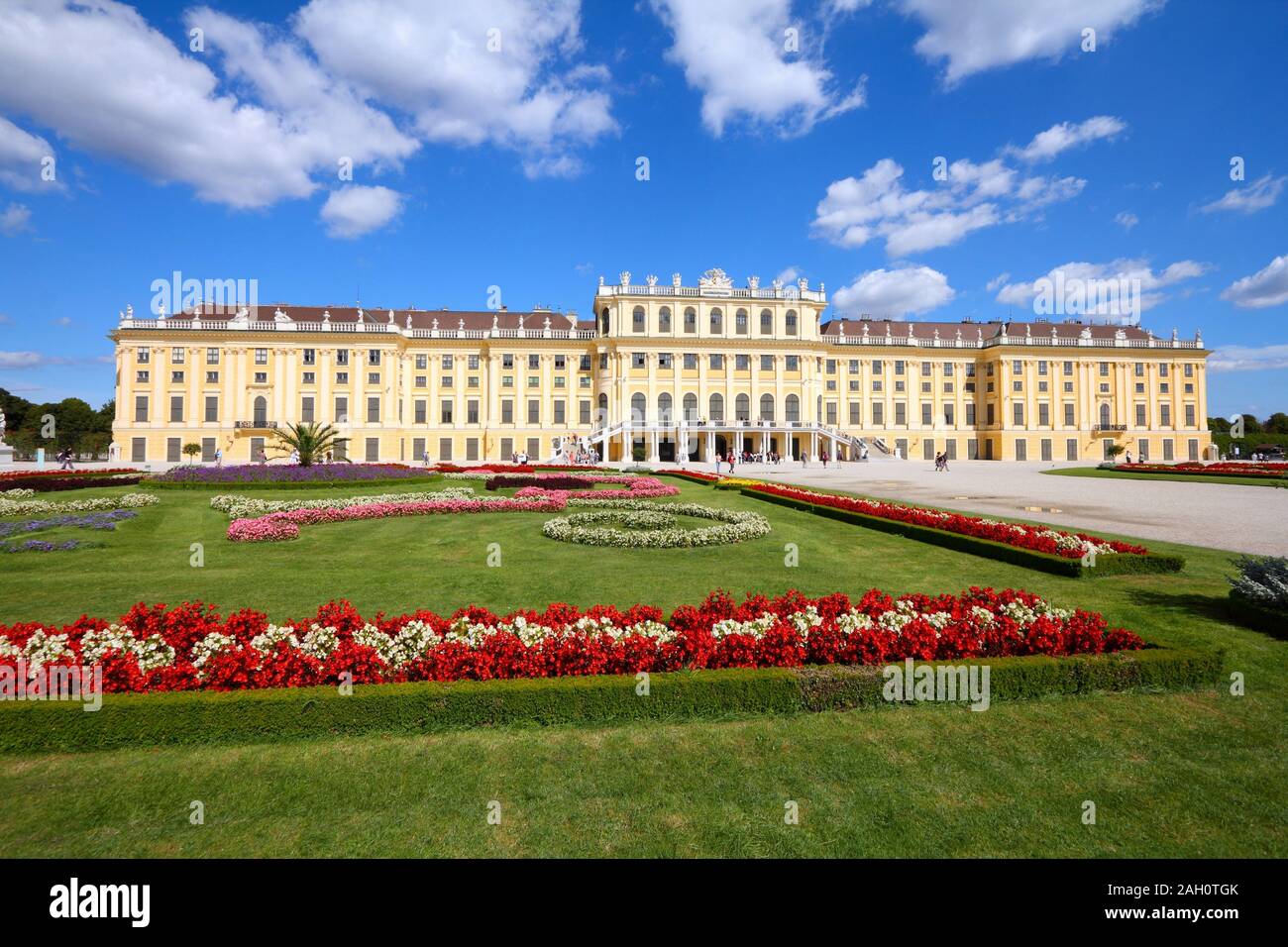 Wien - Schönbrunn, ein UNESCO-Weltkulturerbe. Stockfoto