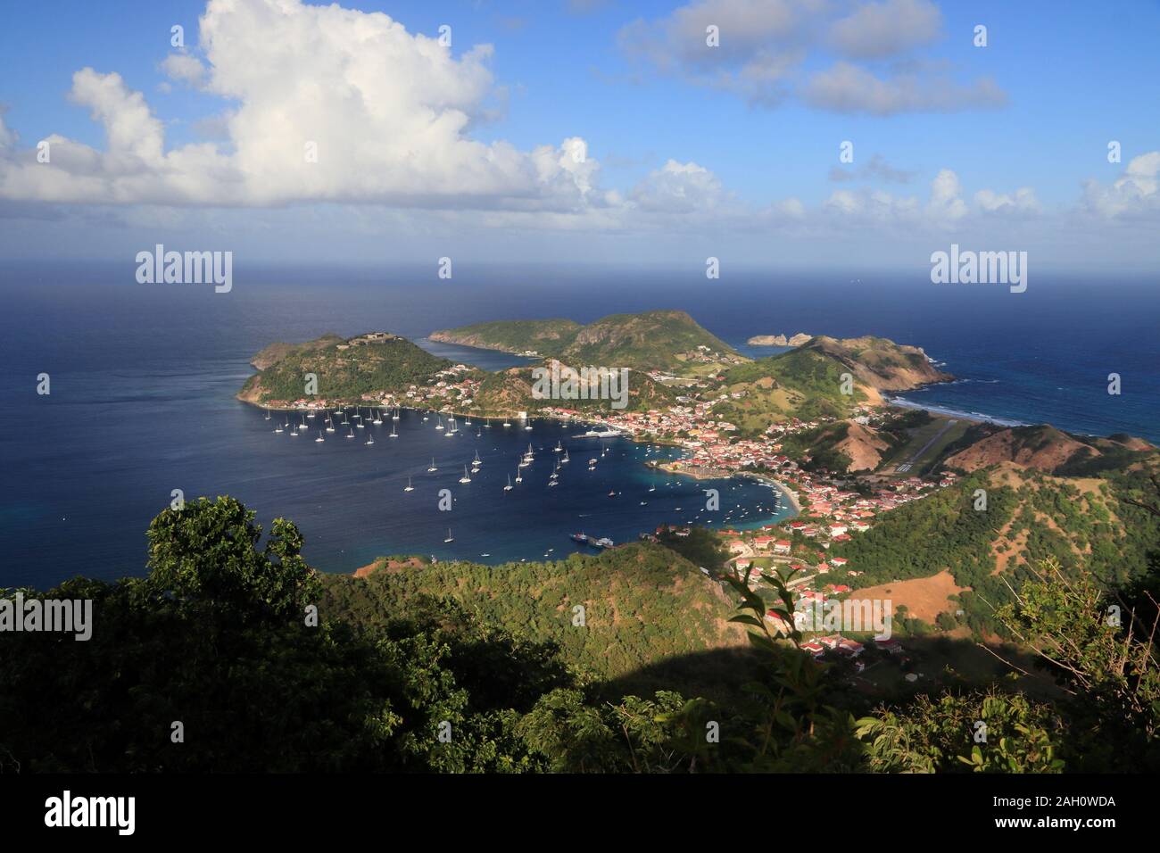 Guadeloupe - Les Saintes Inseln. Terre de Haut Bay. Stockfoto