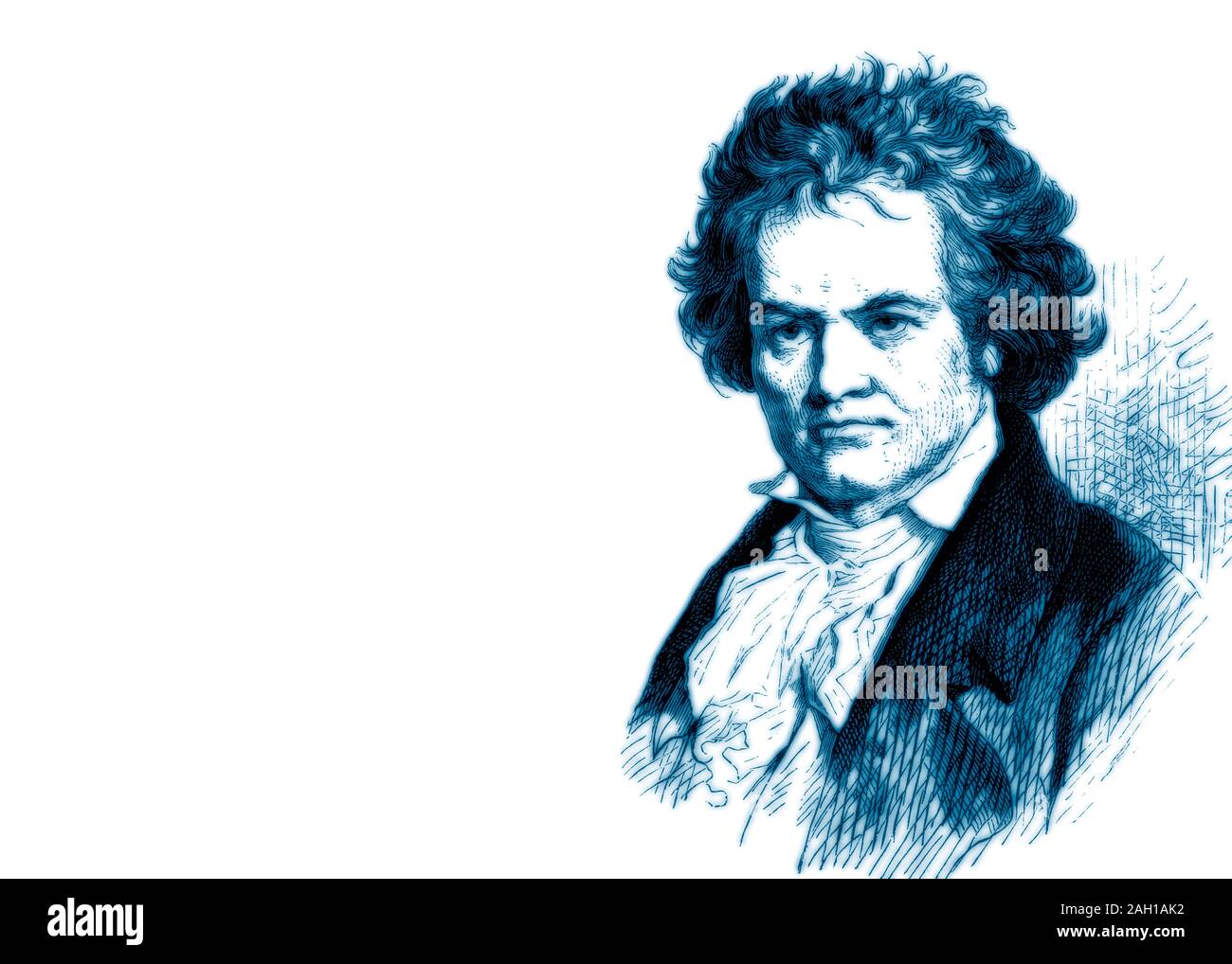 Ludwig van Beethoven; 1770-1827; Deutscher Komponist Stockfoto