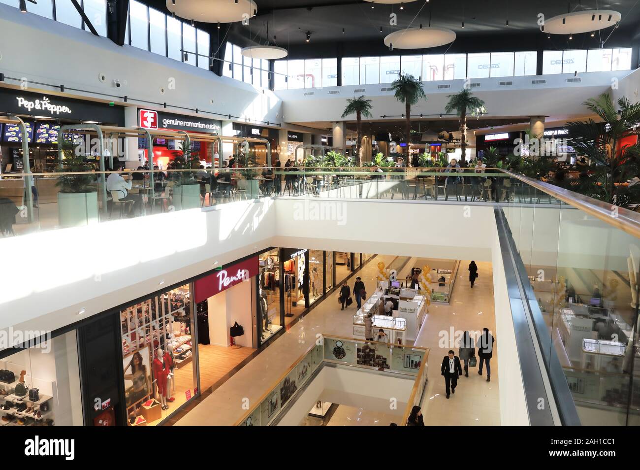 Die neue Promenada Designer Shopping Mall in Hermannstadt, Siebenbürgen, Rumänien, Osteuropa Stockfoto
