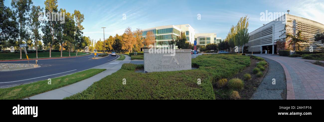 Electronic Arts video game Firmenzentrale im Silicon Valley, San Francisco Bay Area - Redwood City, Kalifornien, USA, 2019 Stockfoto