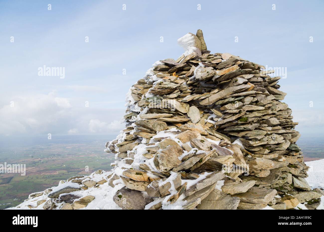 Schnee in die Brüste von Anu, Co Kerry, Irland Stockfoto